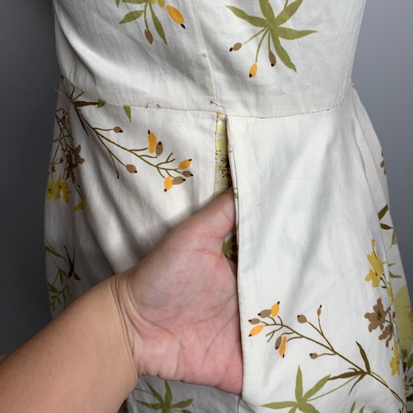RARE 50s vintage marigold dress - Picture 7 of 11